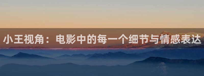 小樱桃在线视频：小王视角：电影中的每一个细节与情感表达